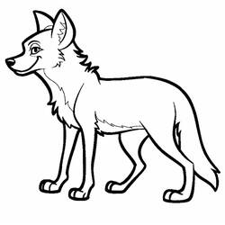 Coloriage Coyote (Animaux) #207086 à imprimer et colorier