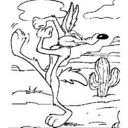 Dessin à colorier: Coyote (Animaux) #4486 - Coloriages à Imprimer Gratuits