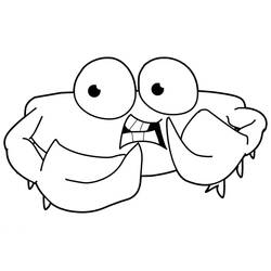 Coloriage Crabe (Animaux) #199404 à imprimer et colorier