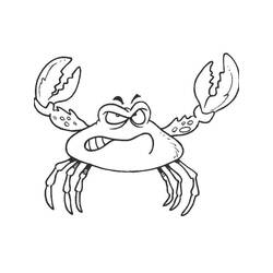 Coloriage Crabe (Animaux) #199405 à imprimer et colorier