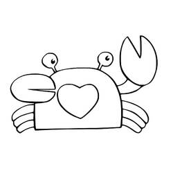 Coloriage Crabe (Animaux) #199407 à imprimer et colorier