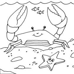 Coloriage Crabe (Animaux) #199408 à imprimer et colorier