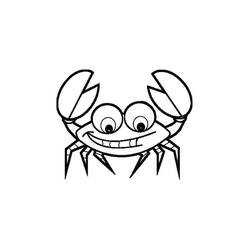 Coloriage Crabe (Animaux) #199413 à imprimer et colorier