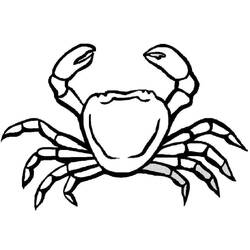 Coloriage Crabe (Animaux) #199416 à imprimer et colorier