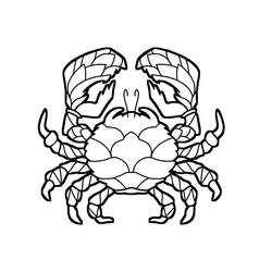 Coloriage Crabe (Animaux) #199417 à imprimer et colorier