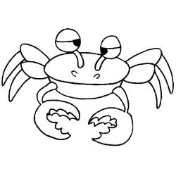 Coloriage Crabe (Animaux) #199422 à imprimer et colorier