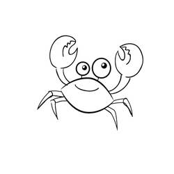 Coloriage Crabe (Animaux) #199424 à imprimer et colorier