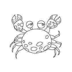 Coloriage Crabe (Animaux) #199425 à imprimer et colorier