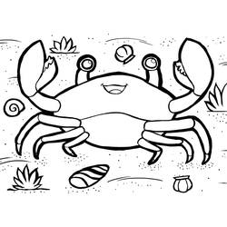 Coloriage Crabe (Animaux) #199430 à imprimer et colorier