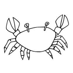 Coloriage Crabe (Animaux) #199431 à imprimer et colorier