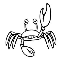 Coloriage Crabe (Animaux) #199432 à imprimer et colorier