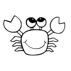 Coloriage Crabe (Animaux) #199435 à imprimer et colorier