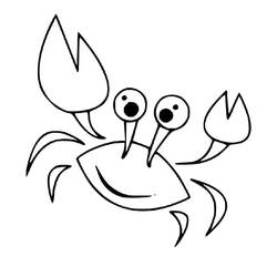 Coloriage Crabe (Animaux) #199437 à imprimer et colorier