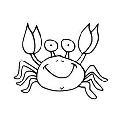 Coloriage Crabe (Animaux) #199438 à imprimer et colorier