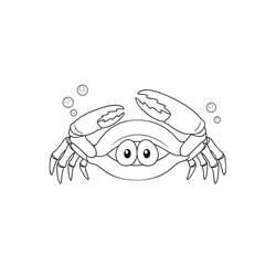 Coloriage Crabe (Animaux) #199439 à imprimer et colorier