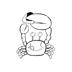 Dessin à colorier: Crabe (Animaux) #4603 - Coloriages à Imprimer Gratuits