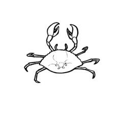 Dessin à colorier: Crabe (Animaux) #4628 - Coloriages à Imprimer Gratuits