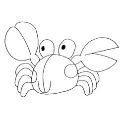 Dessin à colorier: Crabe (Animaux) #4643 - Coloriages à Imprimer Gratuits