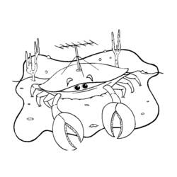 Dessin à colorier: Crabe (Animaux) #4656 - Coloriages à Imprimer Gratuits