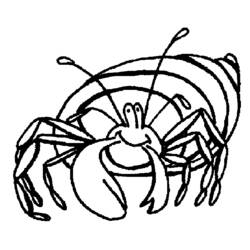 Dessin à colorier: Crabe (Animaux) #4703 - Coloriages à Imprimer Gratuits