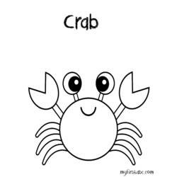 Dessin à colorier: Crabe (Animaux) #4750 - Coloriages à Imprimer Gratuits