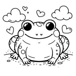 Dessin à colorier: Crapaud (Animaux) #218469 - Coloriages à Imprimer Gratuits