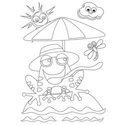 Dessin à colorier: Crapaud (Animaux) #218471 - Coloriages à Imprimer Gratuits