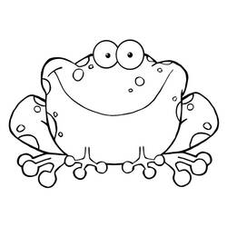 Dessin à colorier: Crapaud (Animaux) #218472 - Coloriages à Imprimer Gratuits