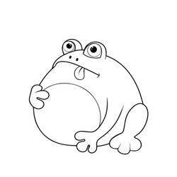 Dessin à colorier: Crapaud (Animaux) #218477 - Coloriages à Imprimer Gratuits