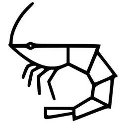 Coloriage Crevette (Animaux) #208557 à imprimer et colorier