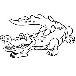 Coloriage Crocodile (Animaux) #179009, dessin gratuit prêt à imprimer