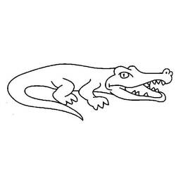Joli coloriage Crocodile (Animaux) #179011, prêt à imprimer