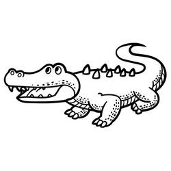 Dessin à colorier Crocodile (Animaux) #179023, gratuit à imprimer