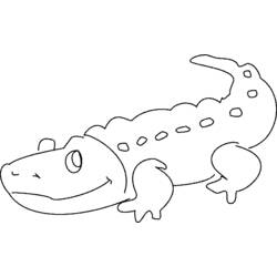 Dessin à colorier: Crocodile (Animaux) #4869 - Coloriages à Imprimer Gratuits