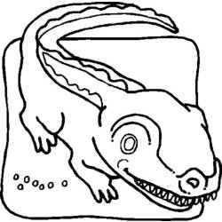 Dessin à colorier: Crocodile (Animaux) #4901 - Coloriages à Imprimer Gratuits