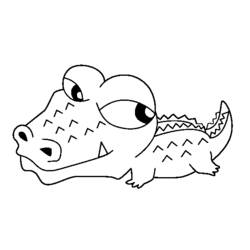 Dessin à colorier: Crocodile (Animaux) #4965 - Coloriages à Imprimer Gratuits