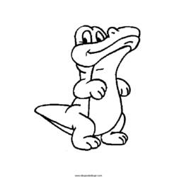Dessin à colorier: Crocodile (Animaux) #4969 - Coloriages à Imprimer Gratuits