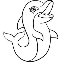 Joli coloriage Dauphin (Animaux) #182734, prêt à imprimer