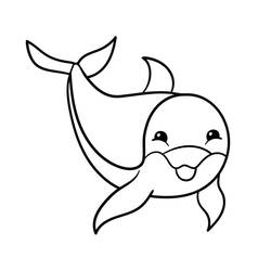 Coloriage à imprimer Dauphin (Animaux) #182743 pour enfants et adultes