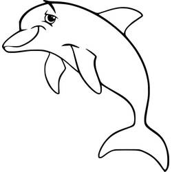 Coloriage Dauphin (Animaux) #182747, dessin gratuit prêt à imprimer