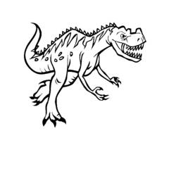 Dessin à colorier: Dinosaure (Animaux) #5511 - Coloriages à Imprimer Gratuits