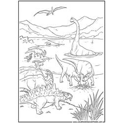 Dessin à colorier: Dinosaure (Animaux) #5522 - Coloriages à Imprimer