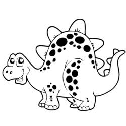 Dessin à colorier: Dinosaure (Animaux) #5537 - Coloriages à Imprimer Gratuits