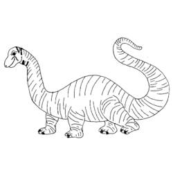 Dessin à colorier: Dinosaure (Animaux) #5539 - Coloriages à Imprimer Gratuits