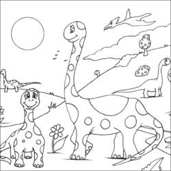 Dessin à colorier: Dinosaure (Animaux) #5561 - Coloriages à Imprimer Gratuits