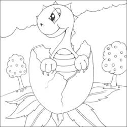 Dessin à colorier: Dinosaure (Animaux) #5572 - Coloriages à Imprimer Gratuits