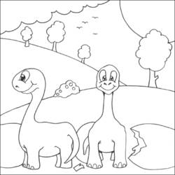 Dessin à colorier: Dinosaure (Animaux) #5586 - Coloriages à Imprimer Gratuits