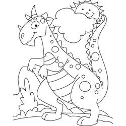 Dessin à colorier: Dinosaure (Animaux) #5610 - Coloriages à Imprimer Gratuits
