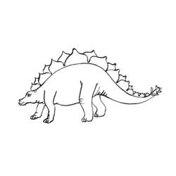 Dessin à colorier: Dinosaure (Animaux) #5612 - Coloriages à Imprimer Gratuits