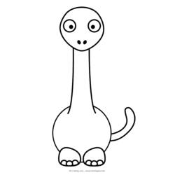 Dessin à colorier: Dinosaure (Animaux) #5621 - Coloriages à Imprimer Gratuits